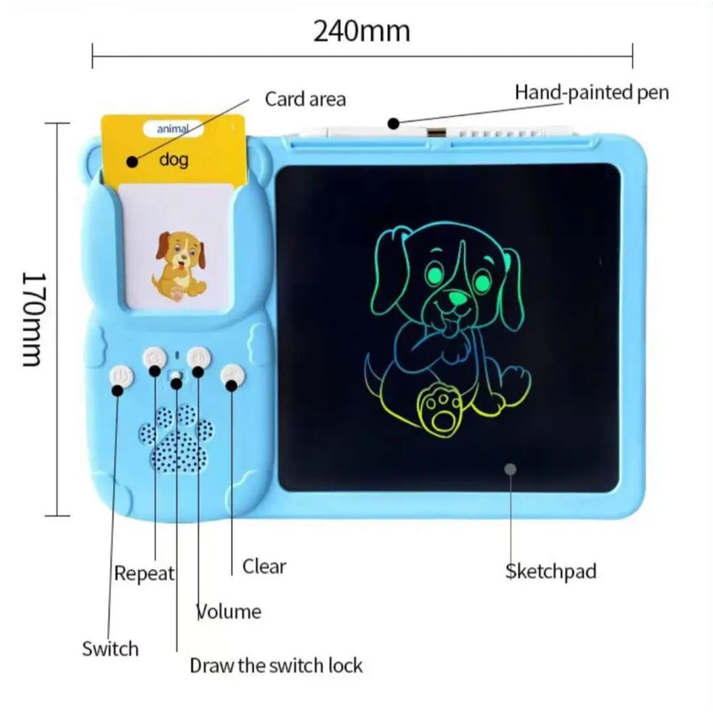 2-in-1 Talking Flashcard Learning Tablet