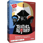 Traitors Aboard box — pirate hidden roles party game for 3–8 players, ages 10+, 20-minute play time, 2023 Best Toys Award winner