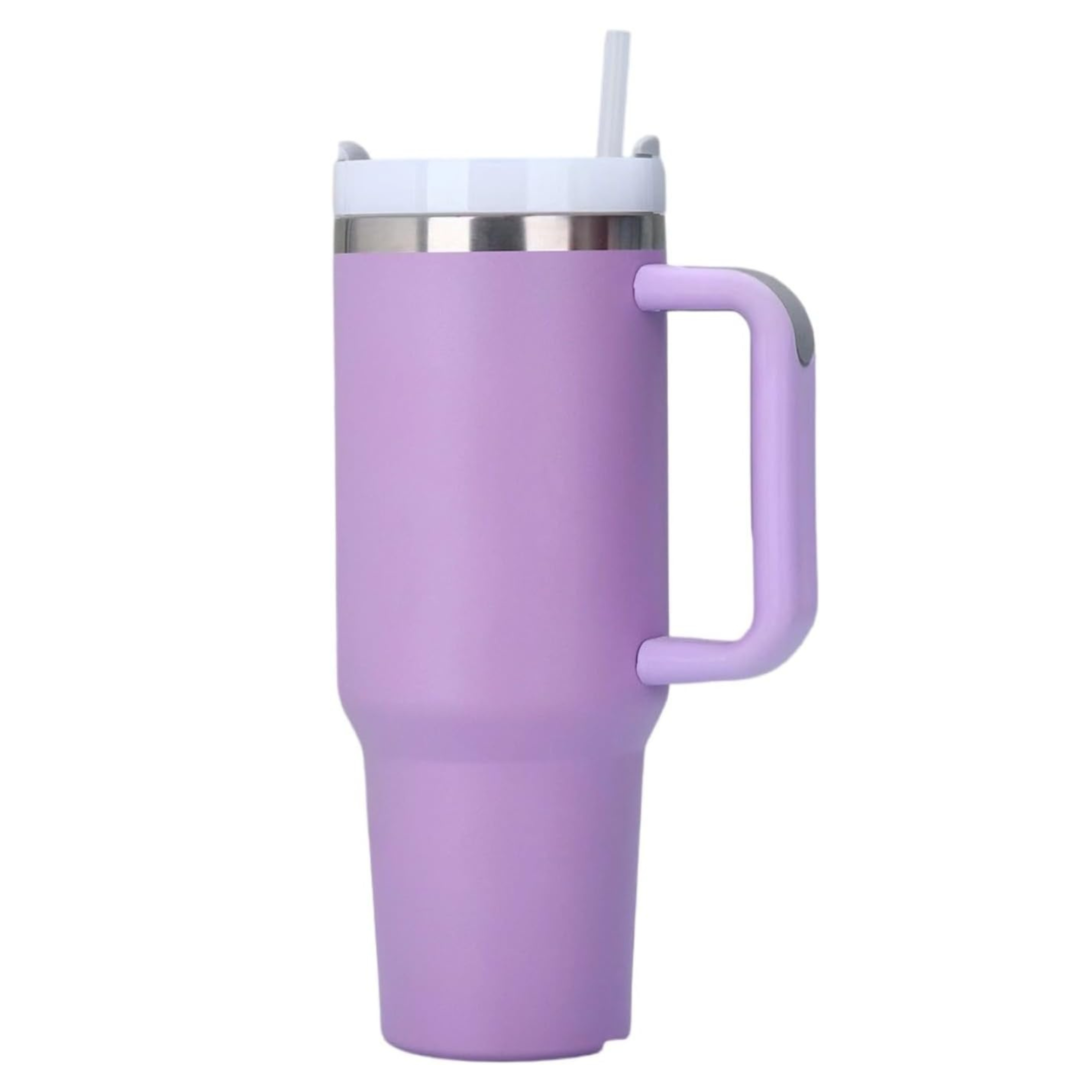 Stainless Steel Vacuum Flask with Straw - 40 oz