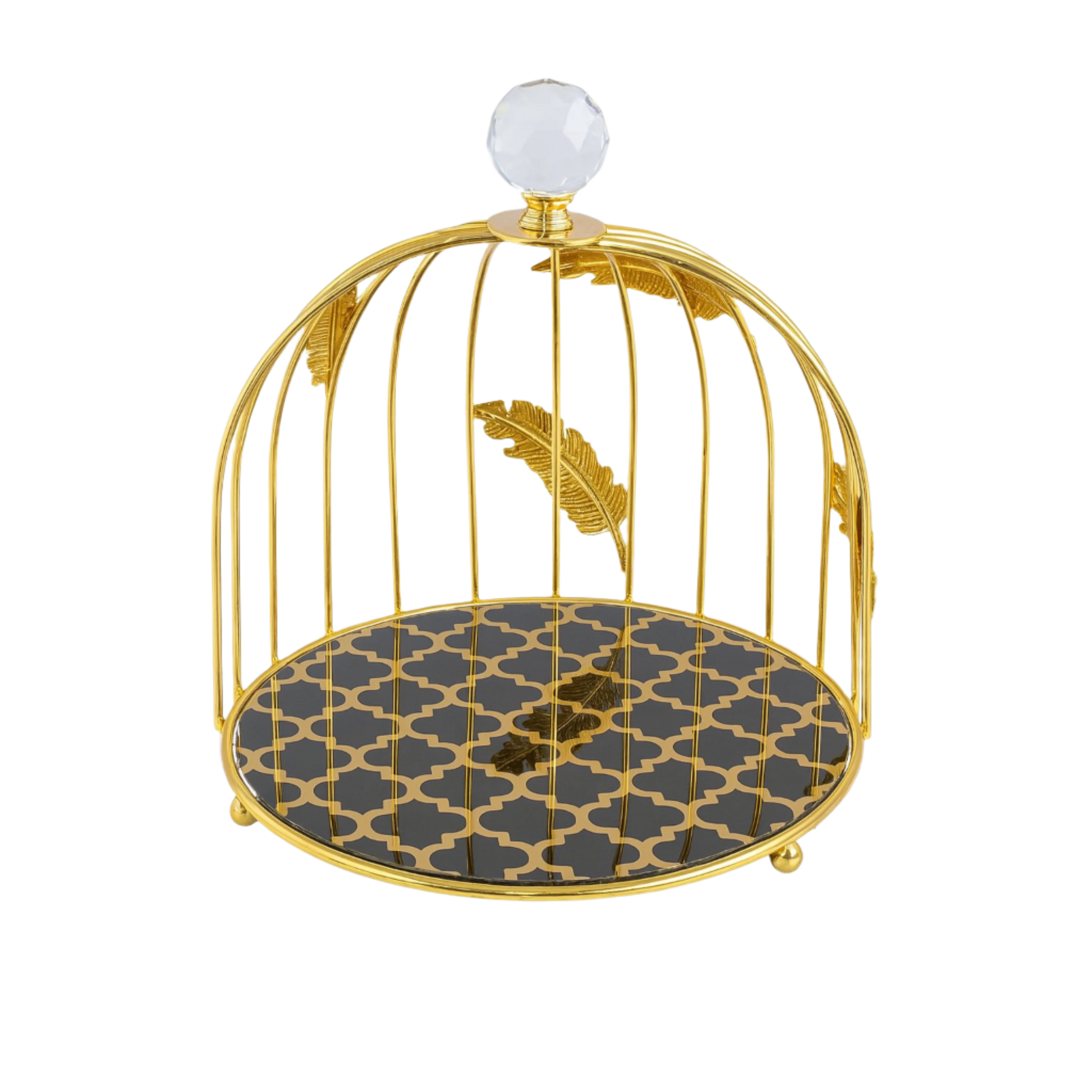 Crystal Luxe Birdcage Dessert Stand