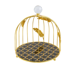 Crystal Luxe Birdcage Dessert Stand