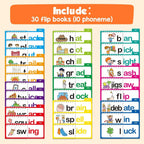Read & Rhyme Phonics Flip Books — 30 Pack