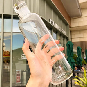 Transparent TimeMarker Water Bottle