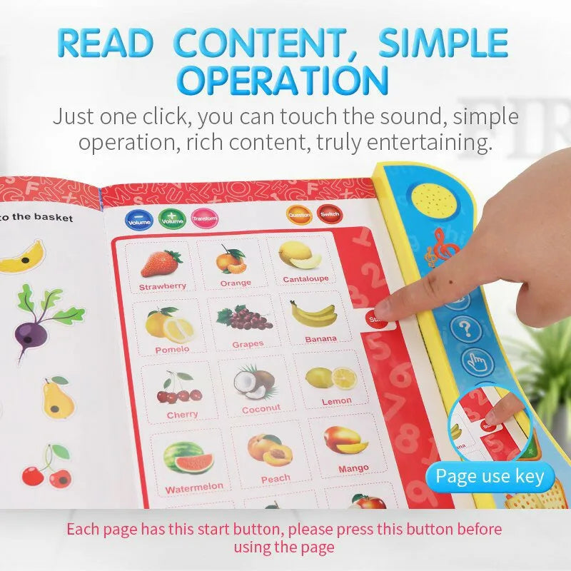 Interactive Kids Intelligence Book - Early Learning Audio Toy
