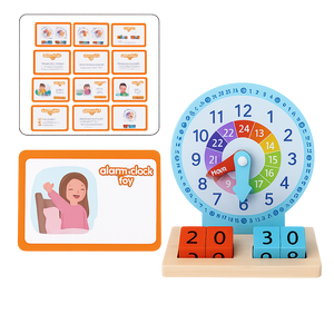 Wooden Alarm Clock – Educational Toy for Kids