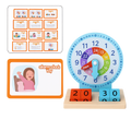 Wooden Alarm Clock – Educational Toy for Kids