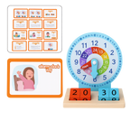 Wooden Alarm Clock – Educational Toy for Kids