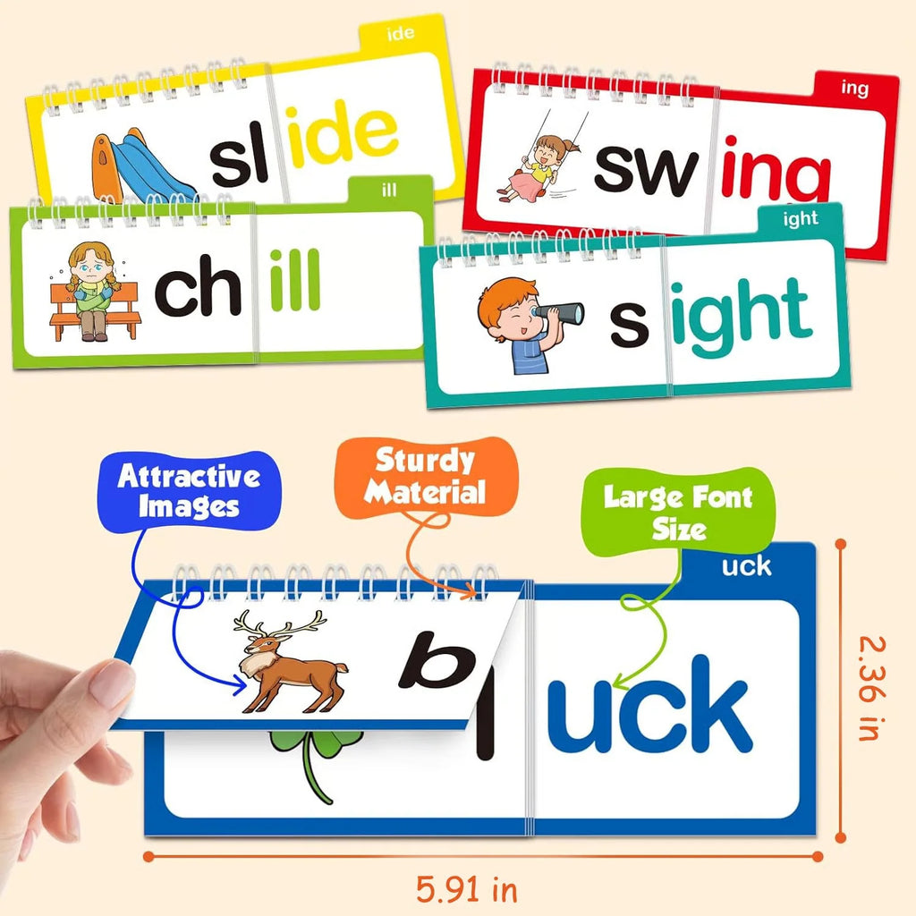 Read & Rhyme Phonics Flip Books — 30 Pack
