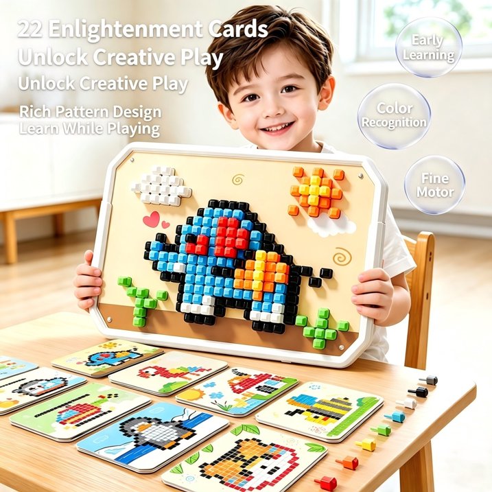 Mushroom Peg Puzzle — 493 Pieces