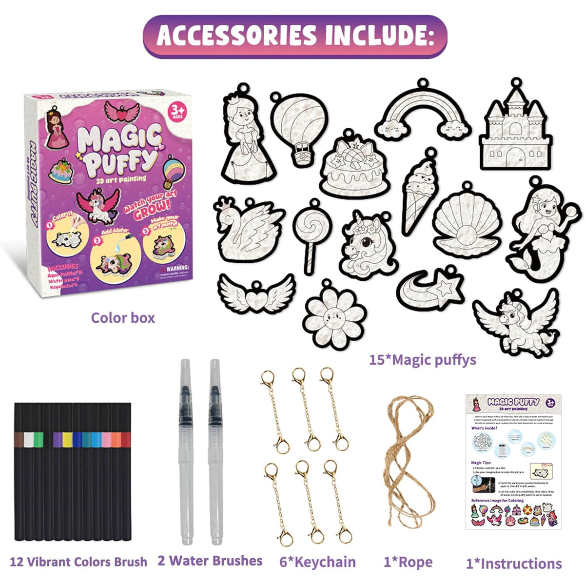 Magic Puffy Paint Kit — 3D Foam Art