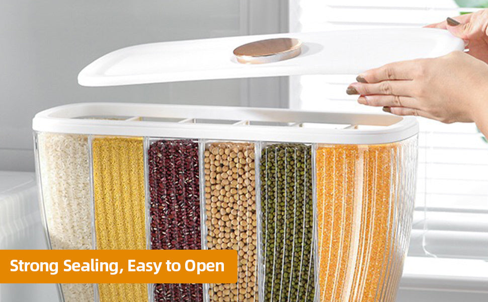 6-Grid Dry Food Dispenser