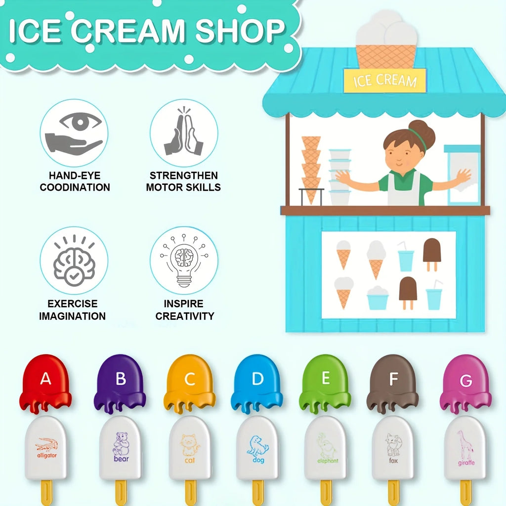Montessori Alphabet Ice Cream Shop