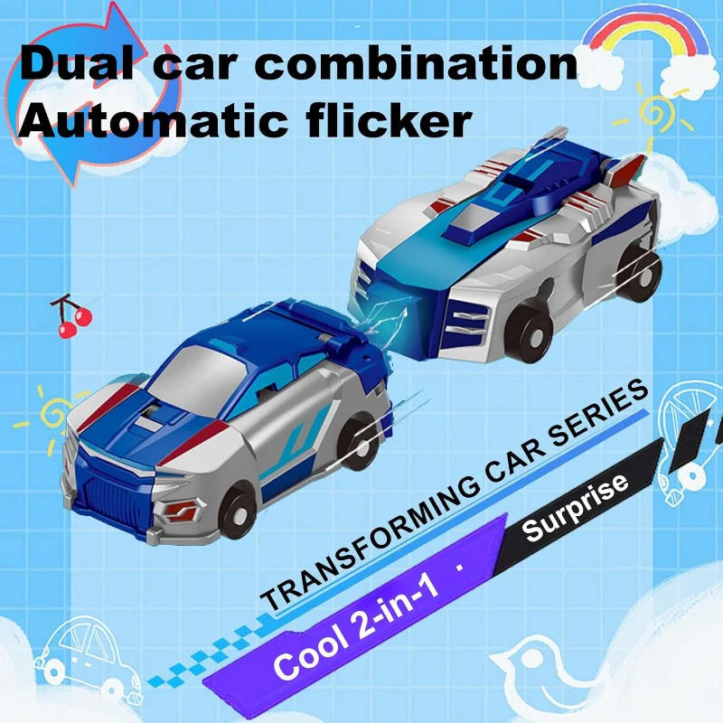 2 in 1 Transforming Race Car Dinosaur Toy