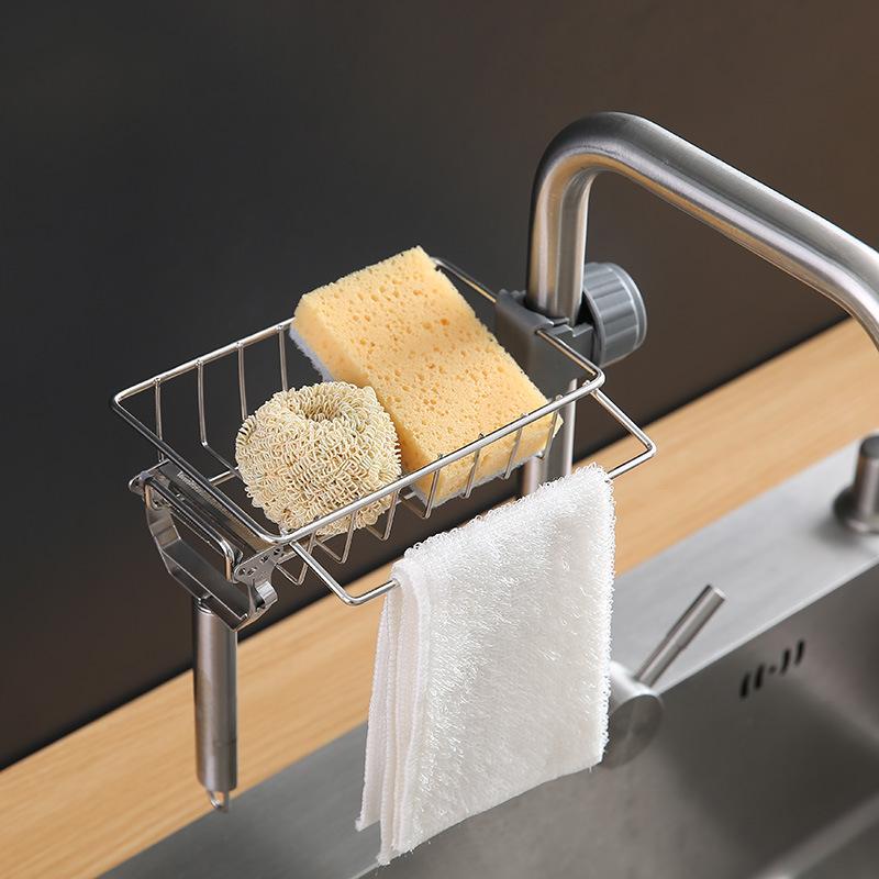 Clamp-On Faucet Sink Rack