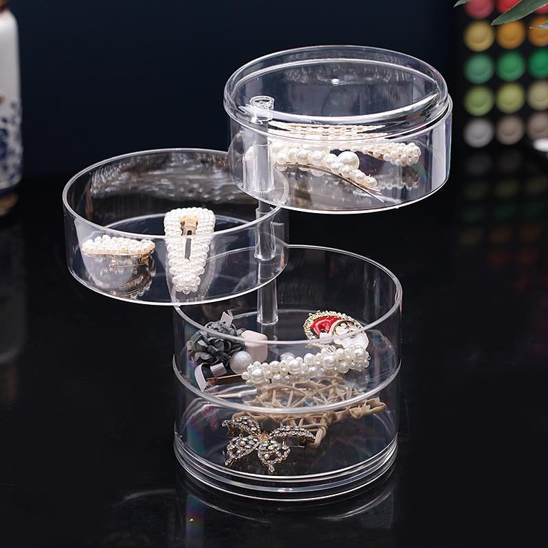 Rotating Acrylic Jewelry Organizer Box