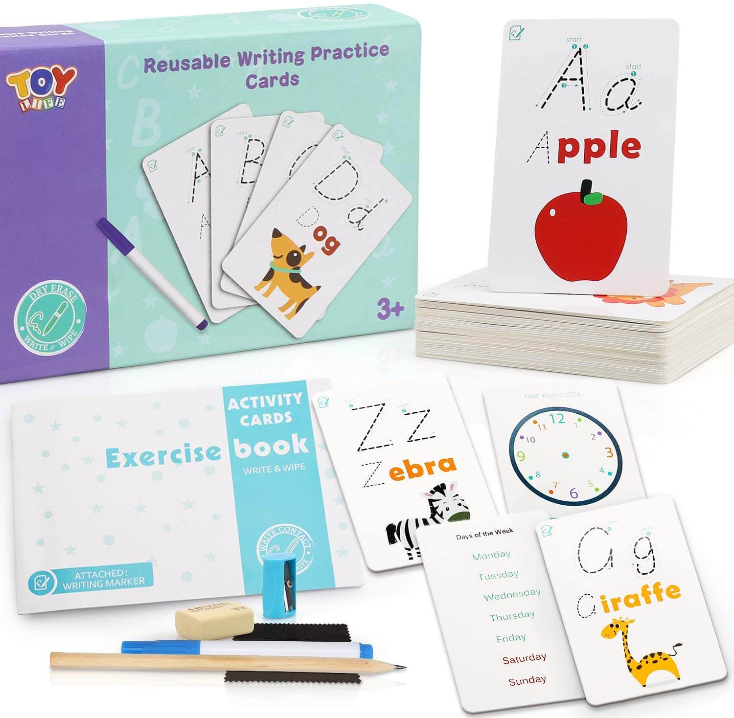 Write & Wipe ABC Cards