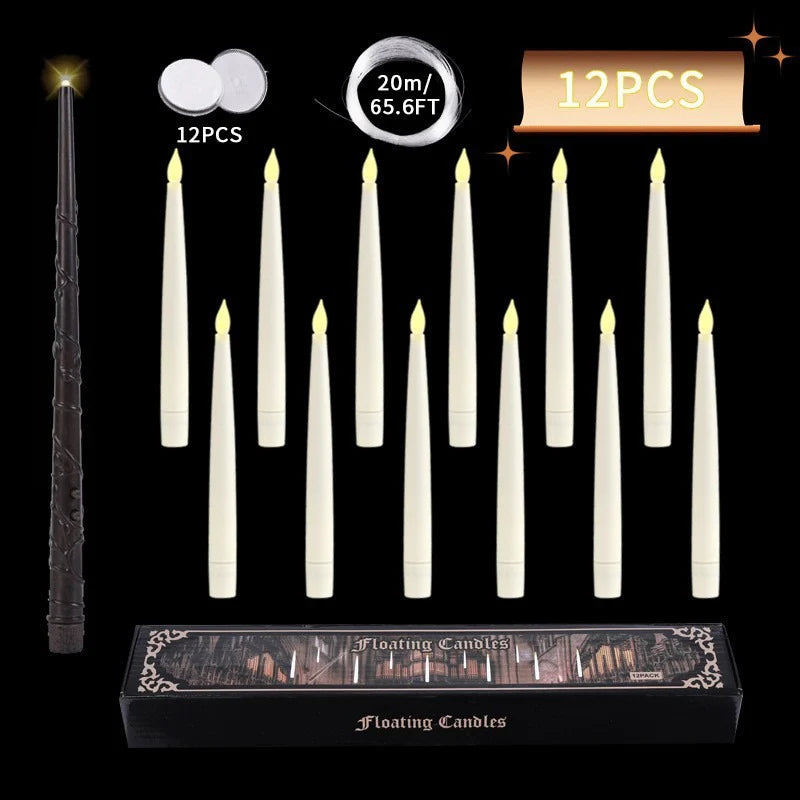 Floating Candles Set with Magic Wand