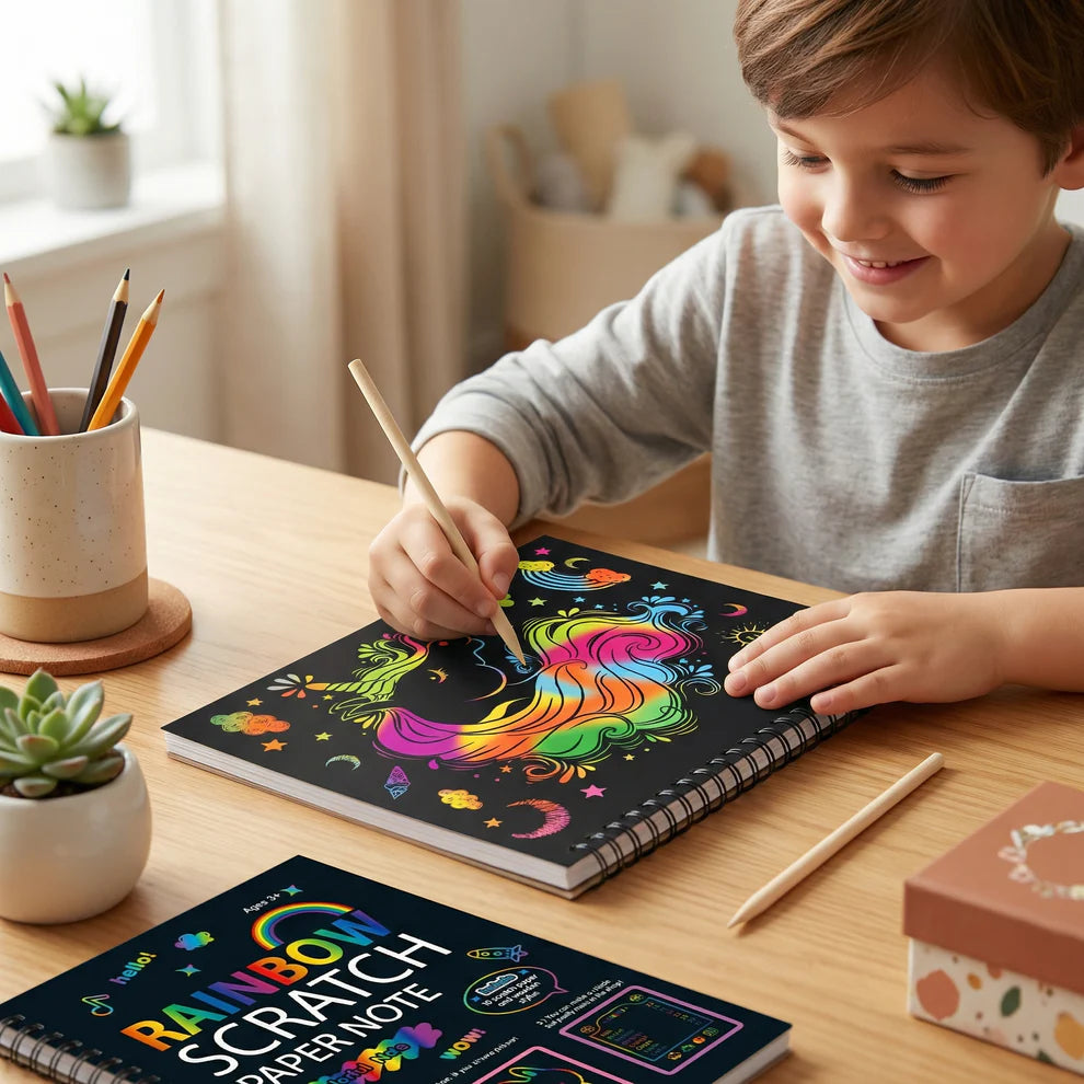 Magical Rainbow Scratch Paper