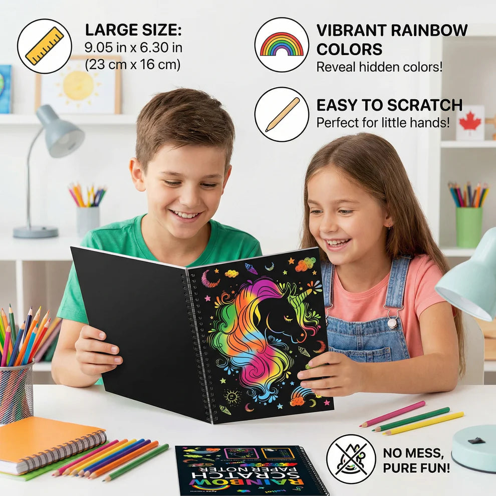 Magical Rainbow Scratch Paper