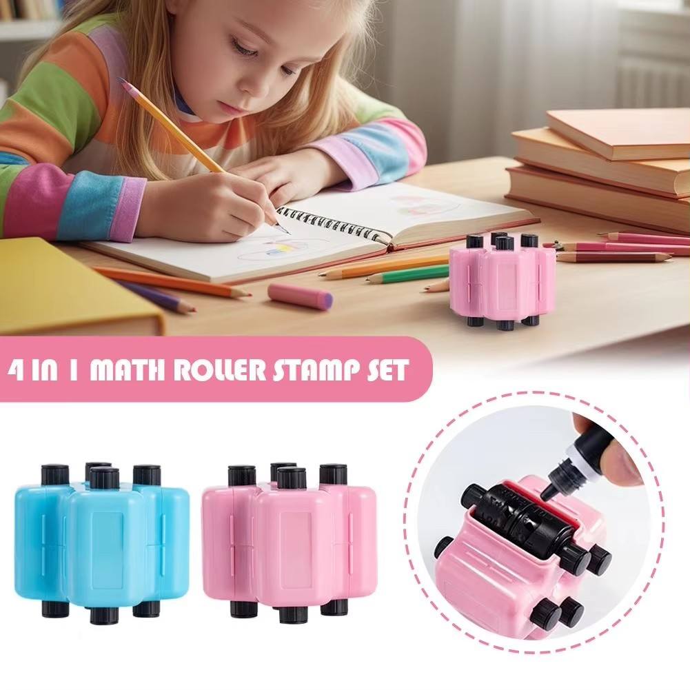 Math Stamp – 4 in 1 Roller Stamp for Kids