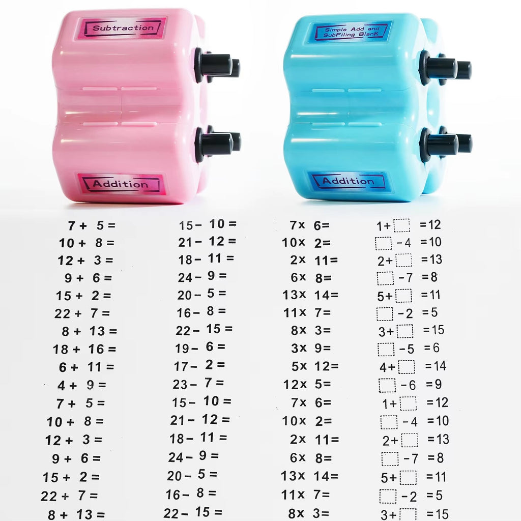 Math Stamp – 4 in 1 Roller Stamp for Kids