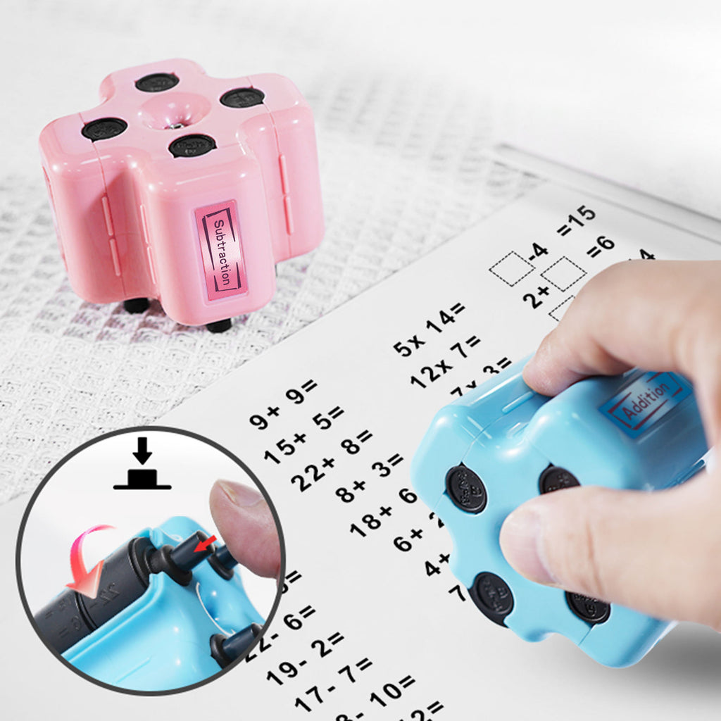 Math Stamp – 4 in 1 Roller Stamp for Kids