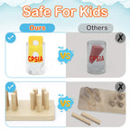 Wooden Shape Sorting Stacker