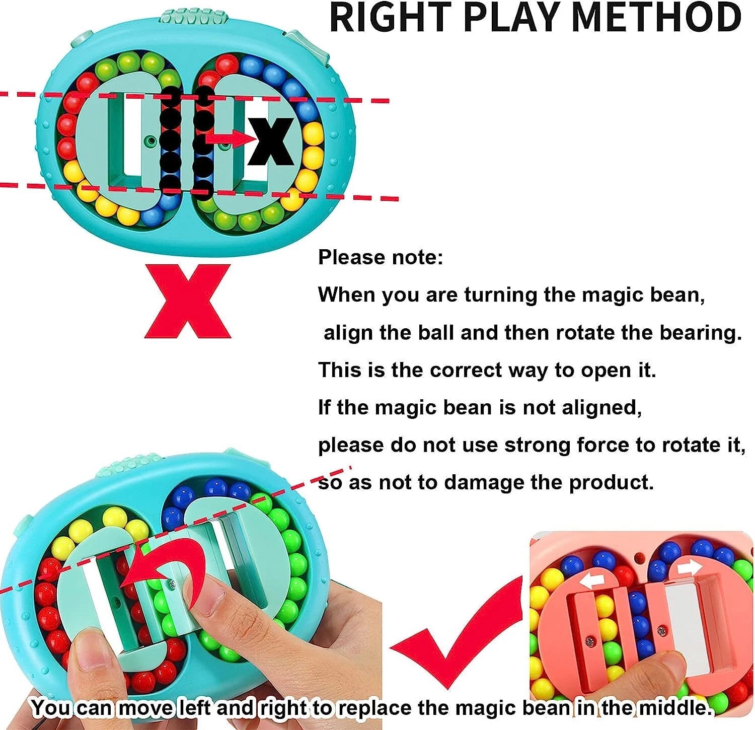 Rotating Magic Bean Cube