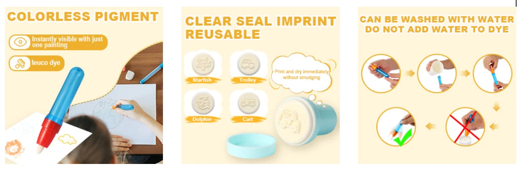 Color-Changing Magic Brush Kids Painting Set