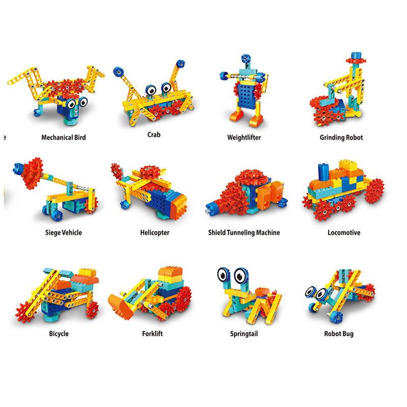 Motorised Gear Building Set — 180 Pieces