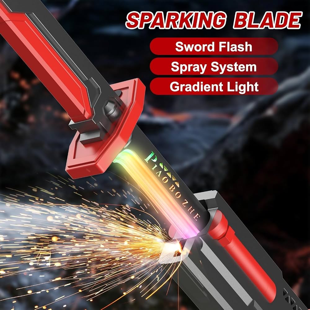 SparkBlade — LED Battle Sword with Smoke & Sound Effects