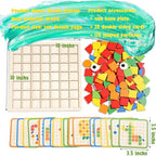120-Piece Wooden Mosaic Puzzle | Geometric Pattern Blocks with Challenge Cards