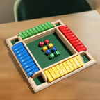 Shut the Box — 4 Player Wooden Dice Game